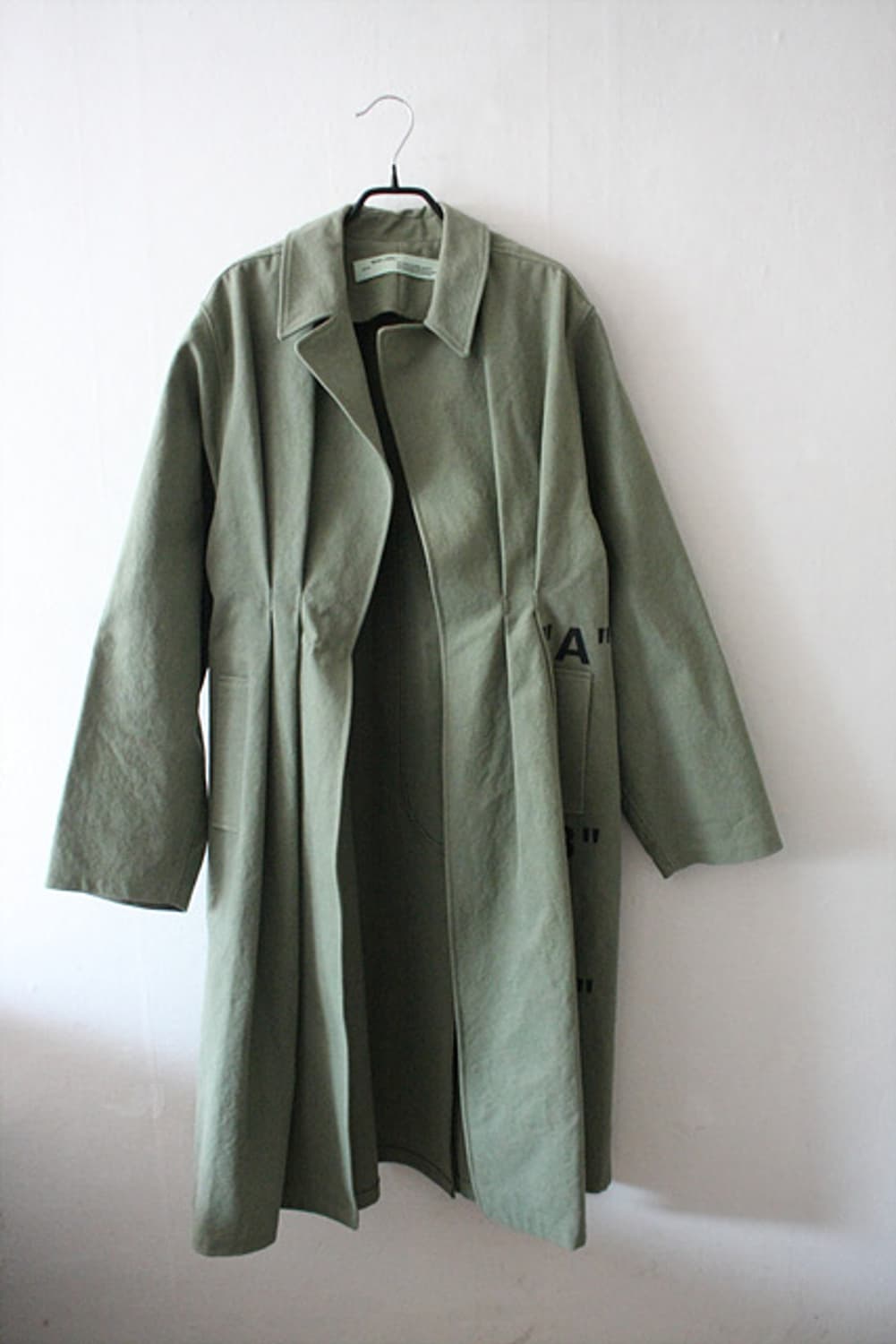 오프화이트 off-white 면 롱코트 상품이미지1