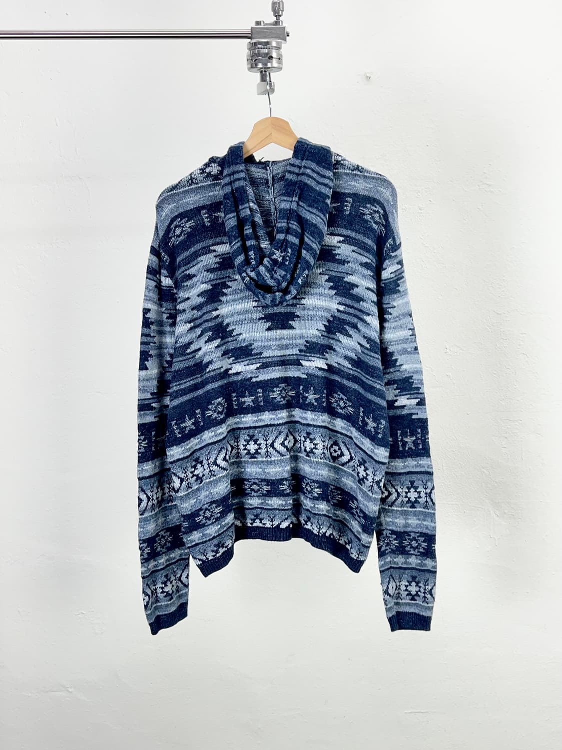폴로 랄프로렌 네이비 블루 아즈텍 후디 니트 상품이미지6