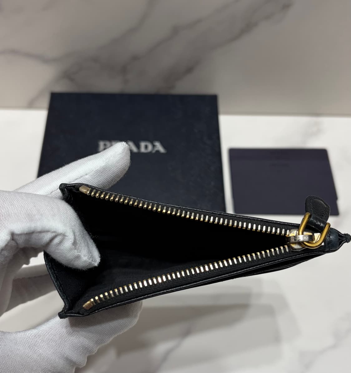 [정품] 프라다 사피아노 지퍼 카드지갑 상품이미지3