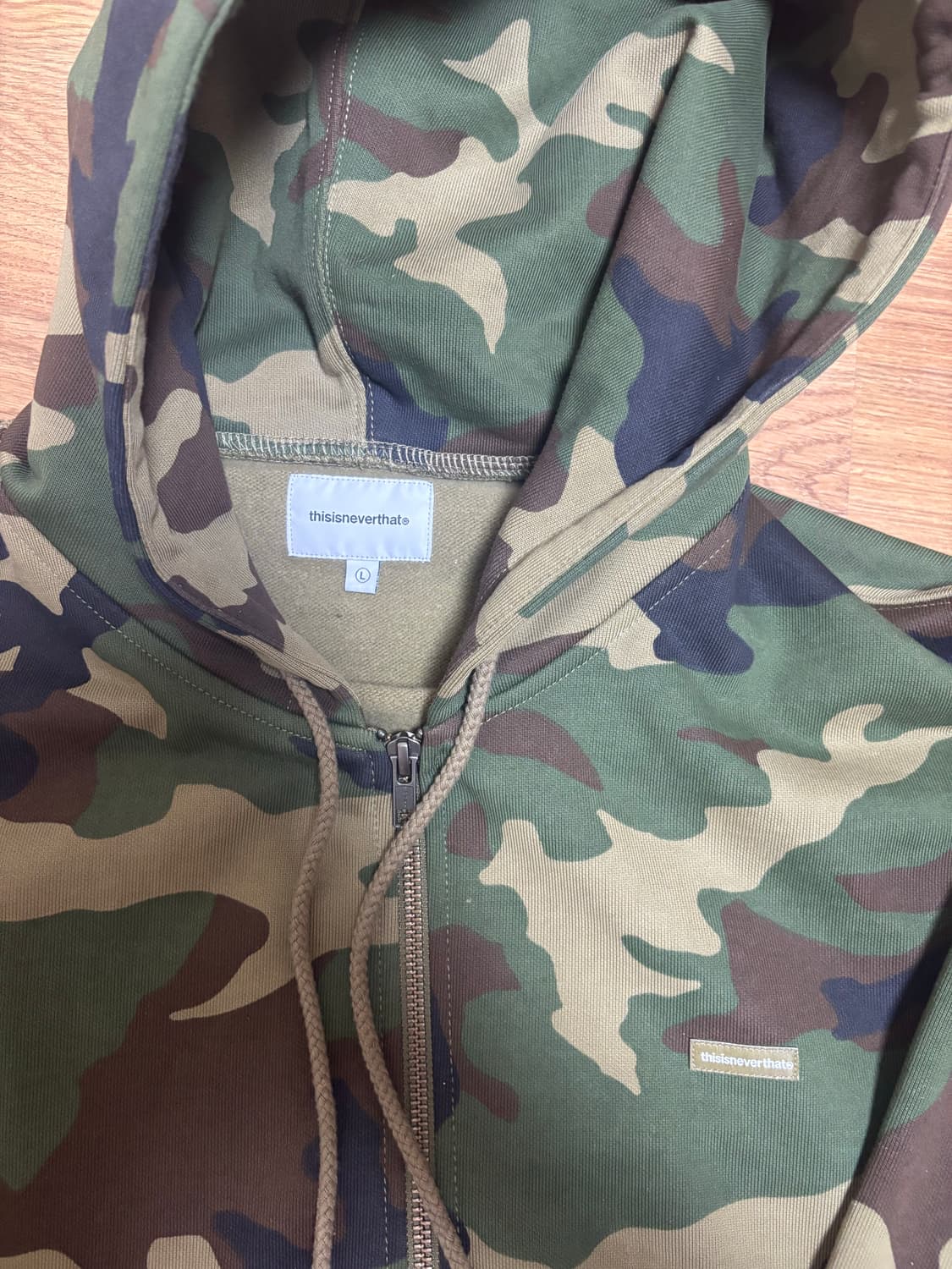 L) 디스이즈네버댓 카모 후드집업 상품이미지2