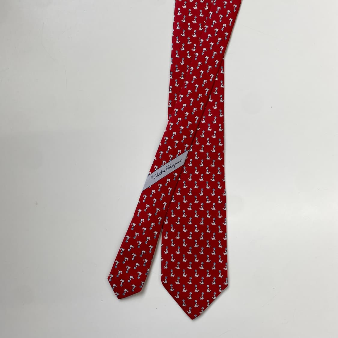 최상급 신형라벨 페레가모(Ferragamo) 명품 정품 넥타이7.7cm 상품이미지2