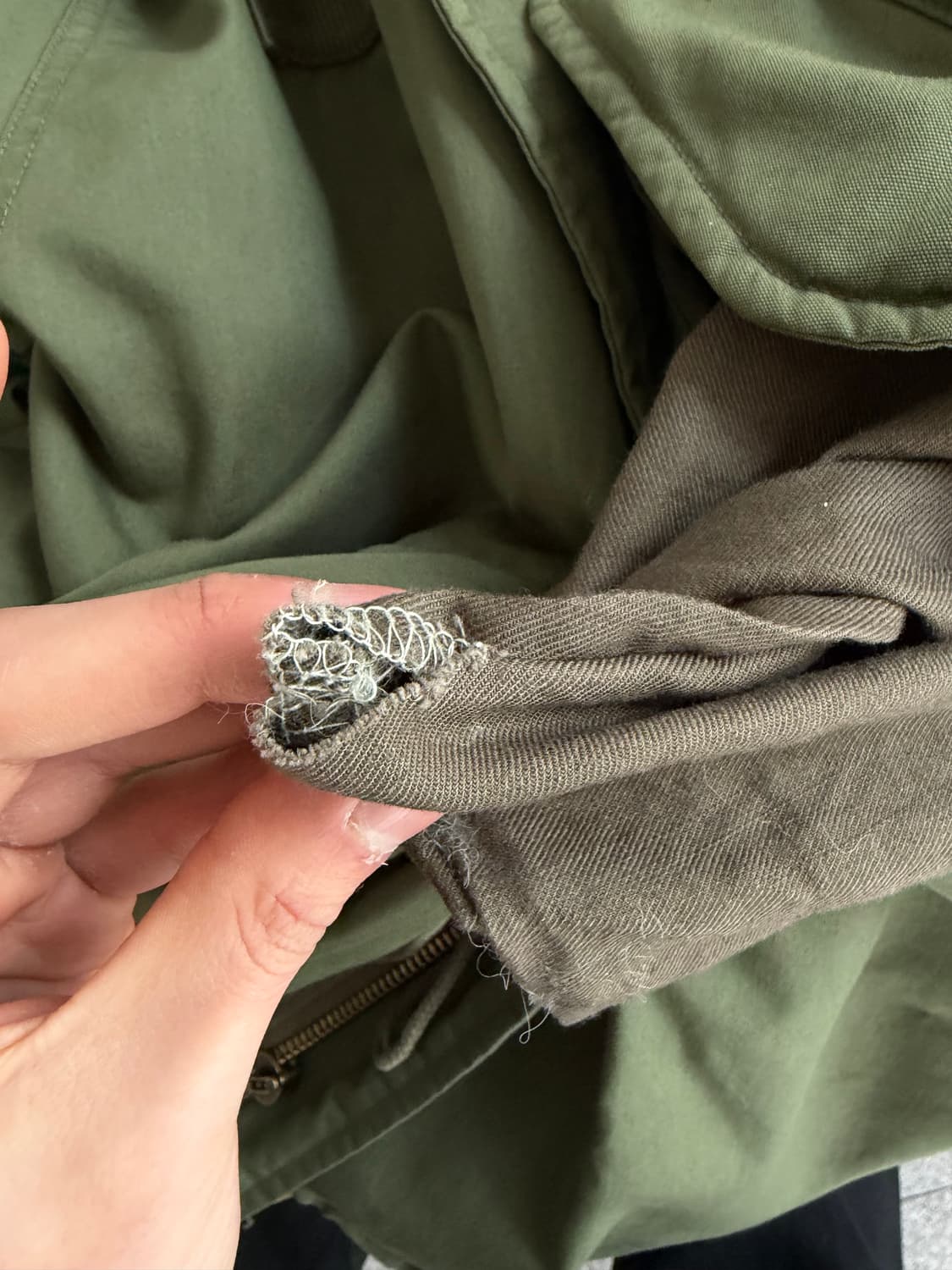 (L) 24fw 카키스 m65 피쉬테일 파카 상품이미지8