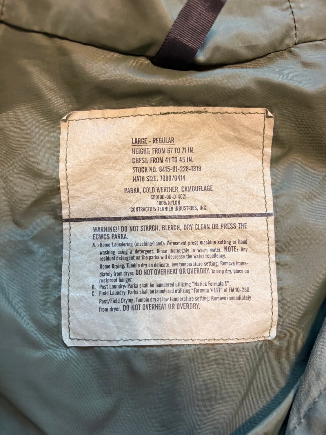 미군 고어텍스 우드랜드 자켓 상품이미지3