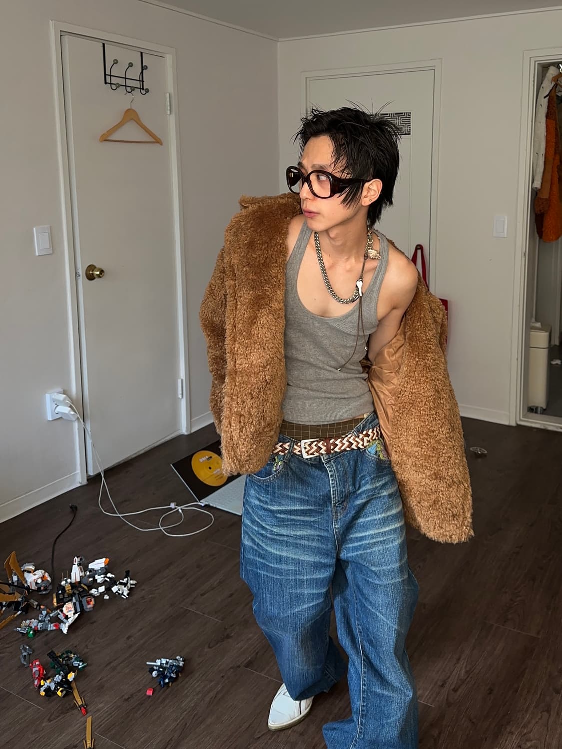 TT Studio 오버 사이즈 테디 플리스 자켓 상품이미지4