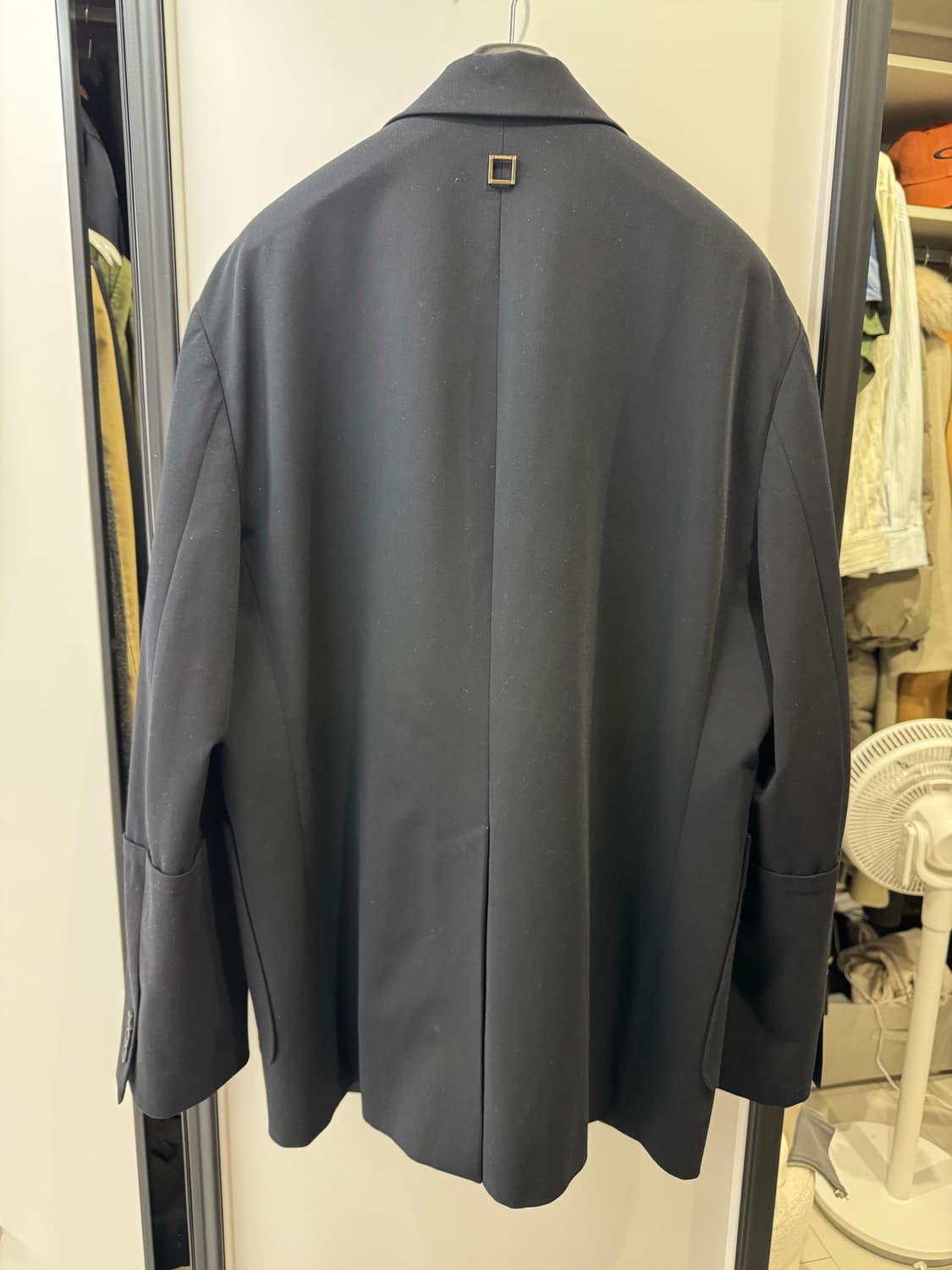 우영미 턴업자켓 네이비 48사이즈 상품이미지2