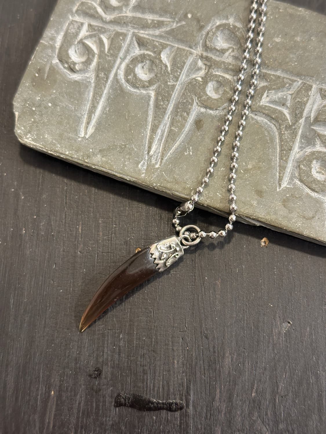 Bear claw 925silver pendant + stainless  상품이미지2