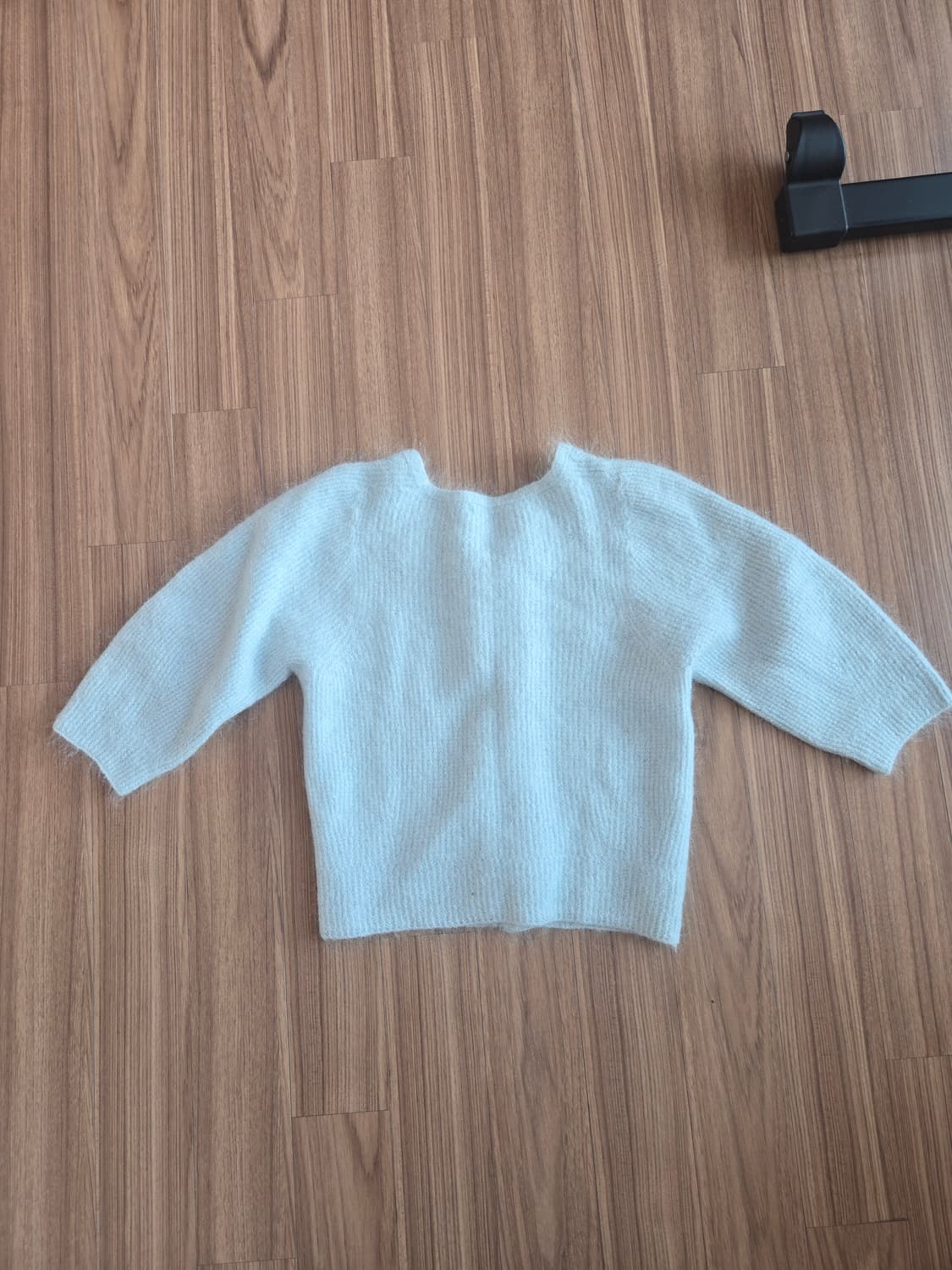 시스템  모헤아가디건 민트하늘색 상품이미지7