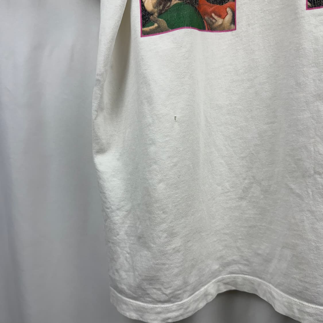 (XS) 오프화이트 카라바지오 그래픽 반팔 티 화이트 상품이미지7