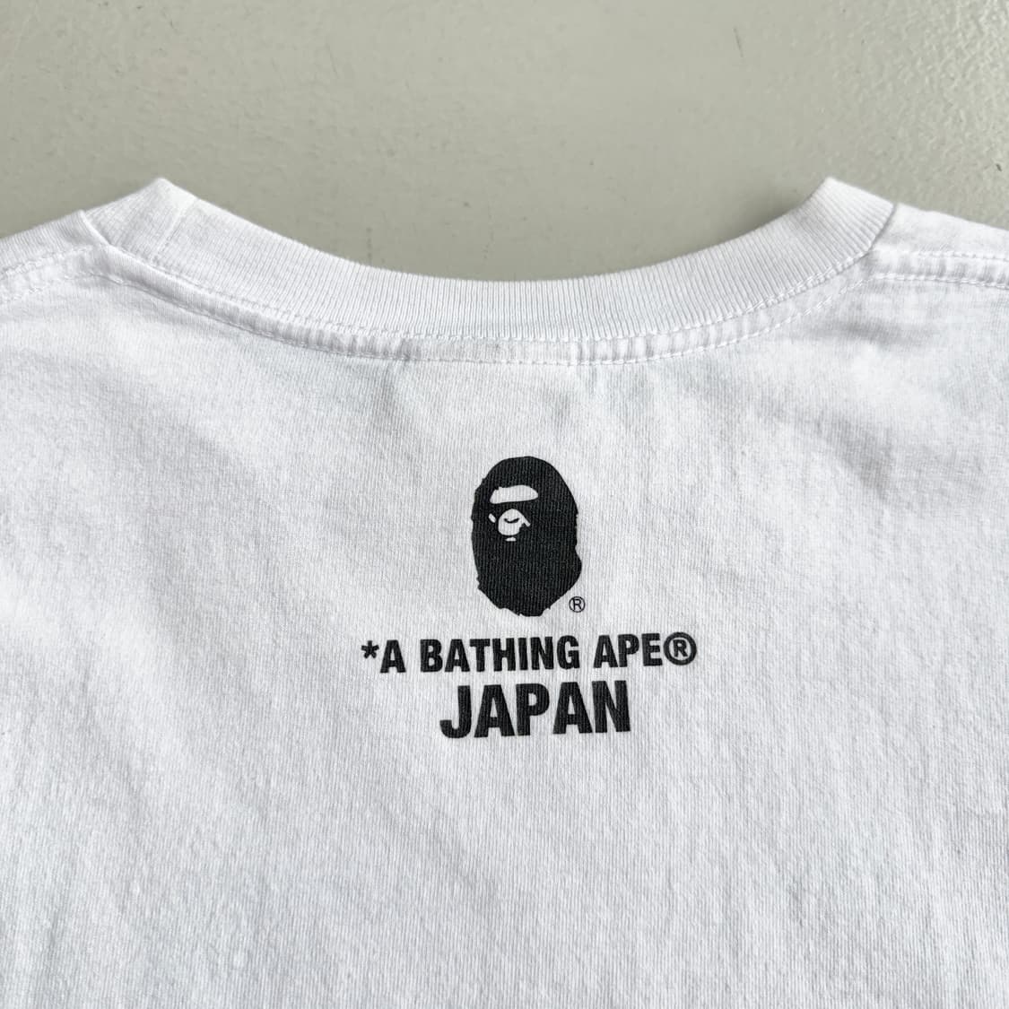 베이프 제팬 컬리지 시티 빅사루 반팔 티셔츠 화이트 상품이미지4