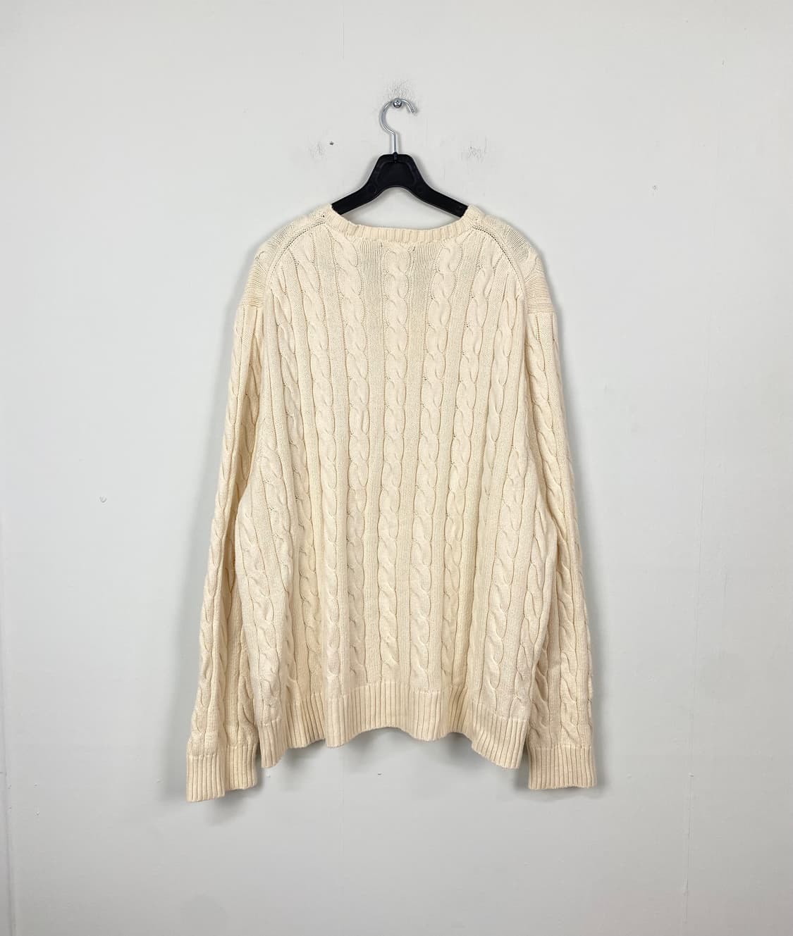 폴로 랄프로렌 아이보리 꽈배기 니트 XXL <597> 상품이미지2