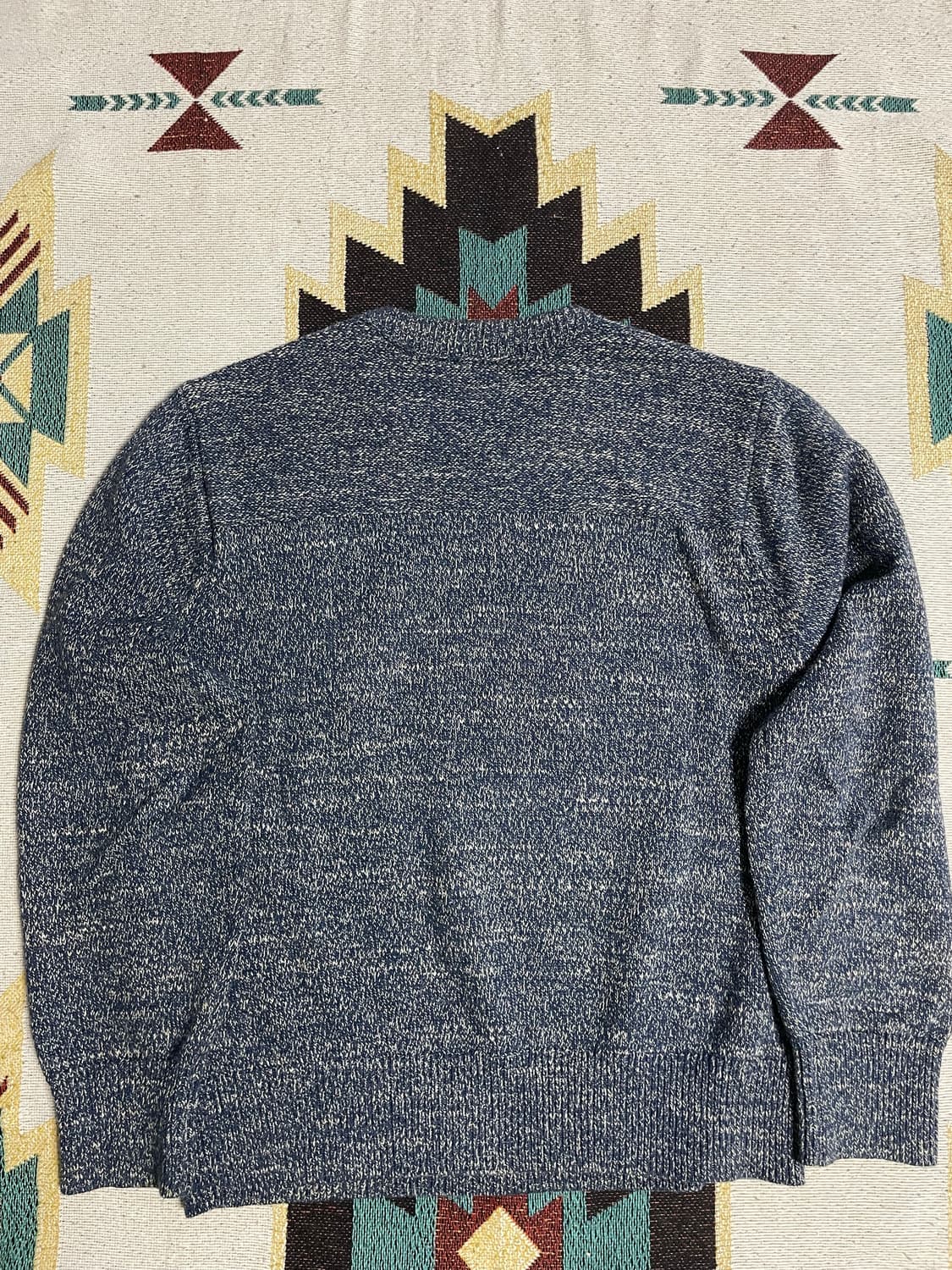 RRL 네이비 피셔맨 니트 스웨터(L) 상품이미지4