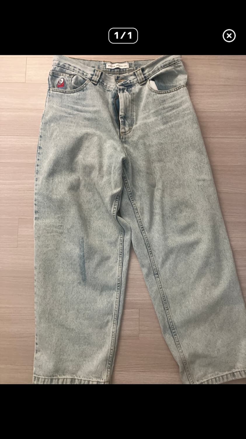 폴라 빅보이 연청 라지 사이즈 팔아요 상품이미지1