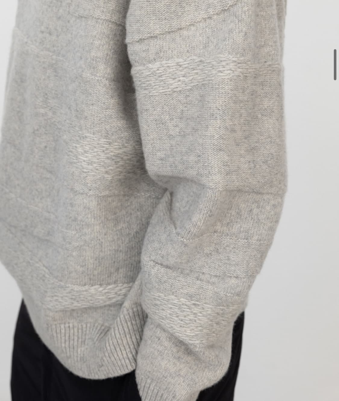 인사일런스 크루넥 인타샤 니트 OATMEAL L사이즈 상품이미지2