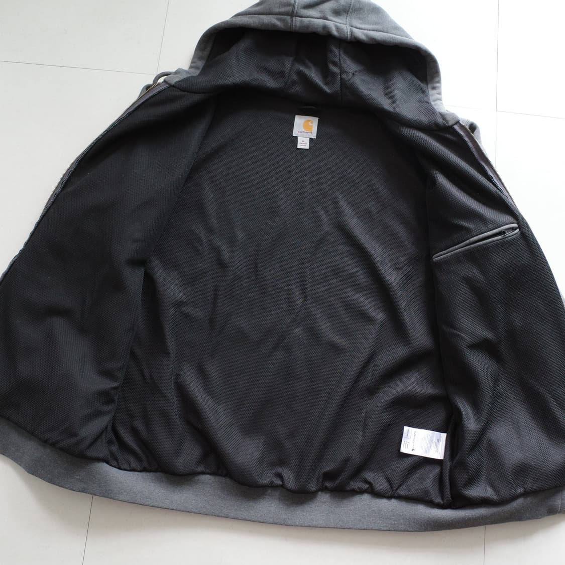 칼하트 써멀 레인디펜더 후드집업 그레이 M 상품이미지7