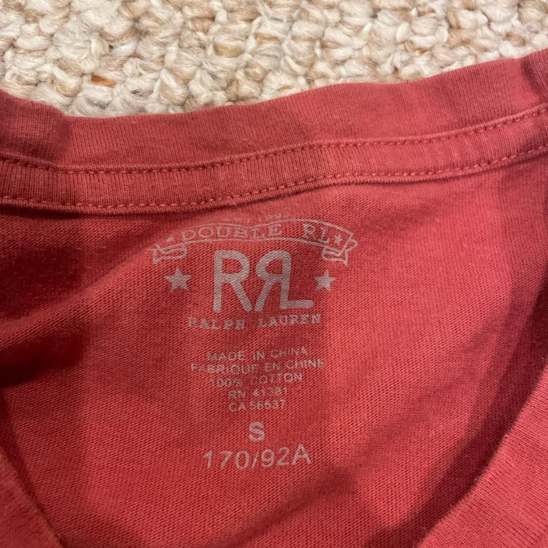 RRL 더블알엘 그래픽 로고 코튼 티셔츠 상품이미지2