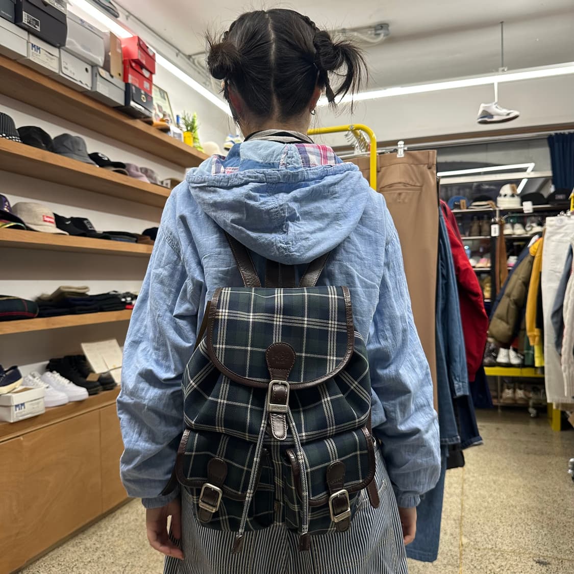 1492마일즈 플레이드 미니 럭색 상품이미지10