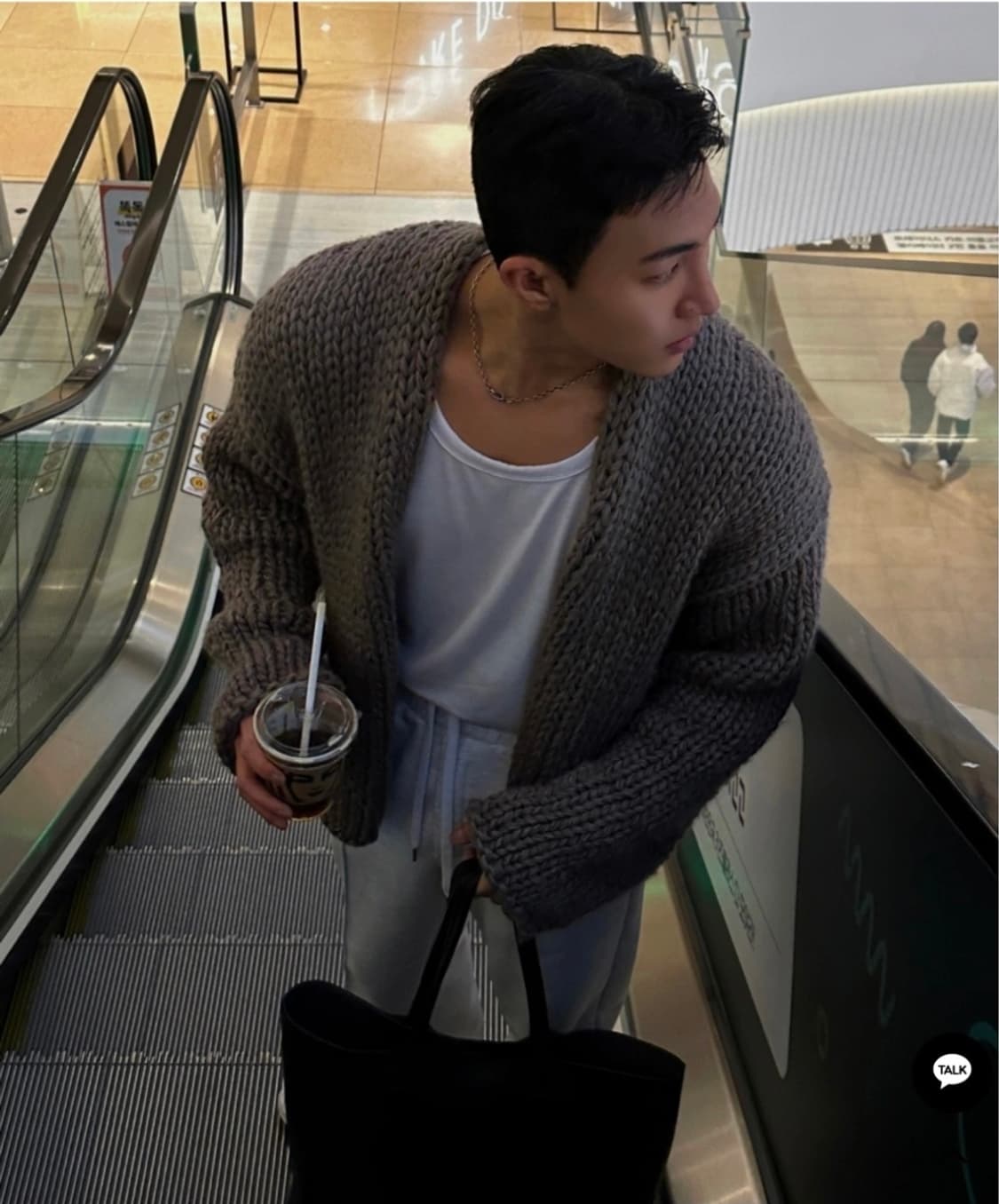 센스에라 핸드메이드 헤비 가디건 니트M 상품이미지2