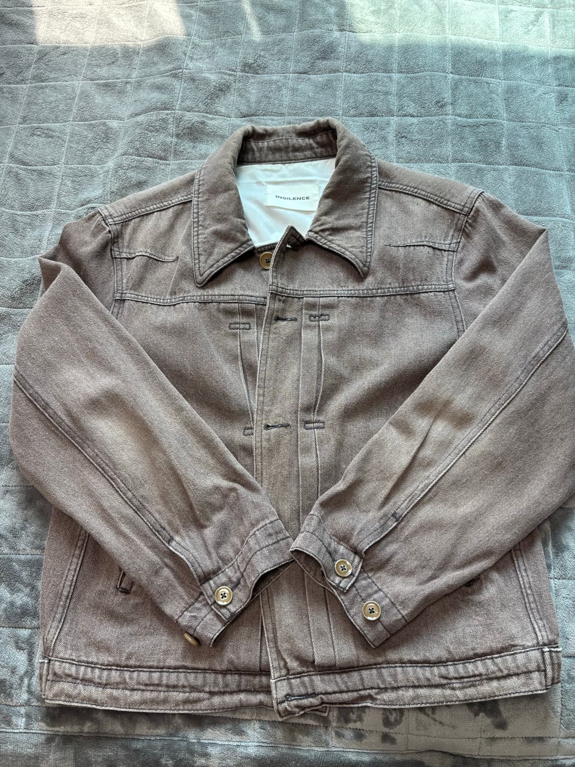 인사일런스 포인티드칼라 데님자켓 M 상품이미지1