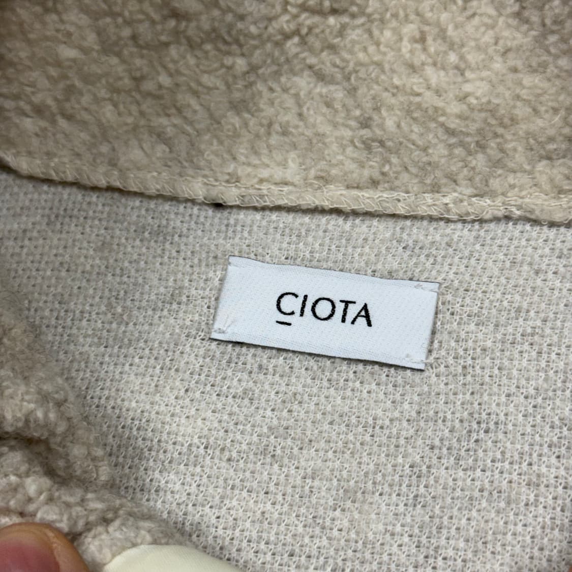 (107) 시오타 수빈 코튼 울블렌드 파일 자켓 상품이미지5