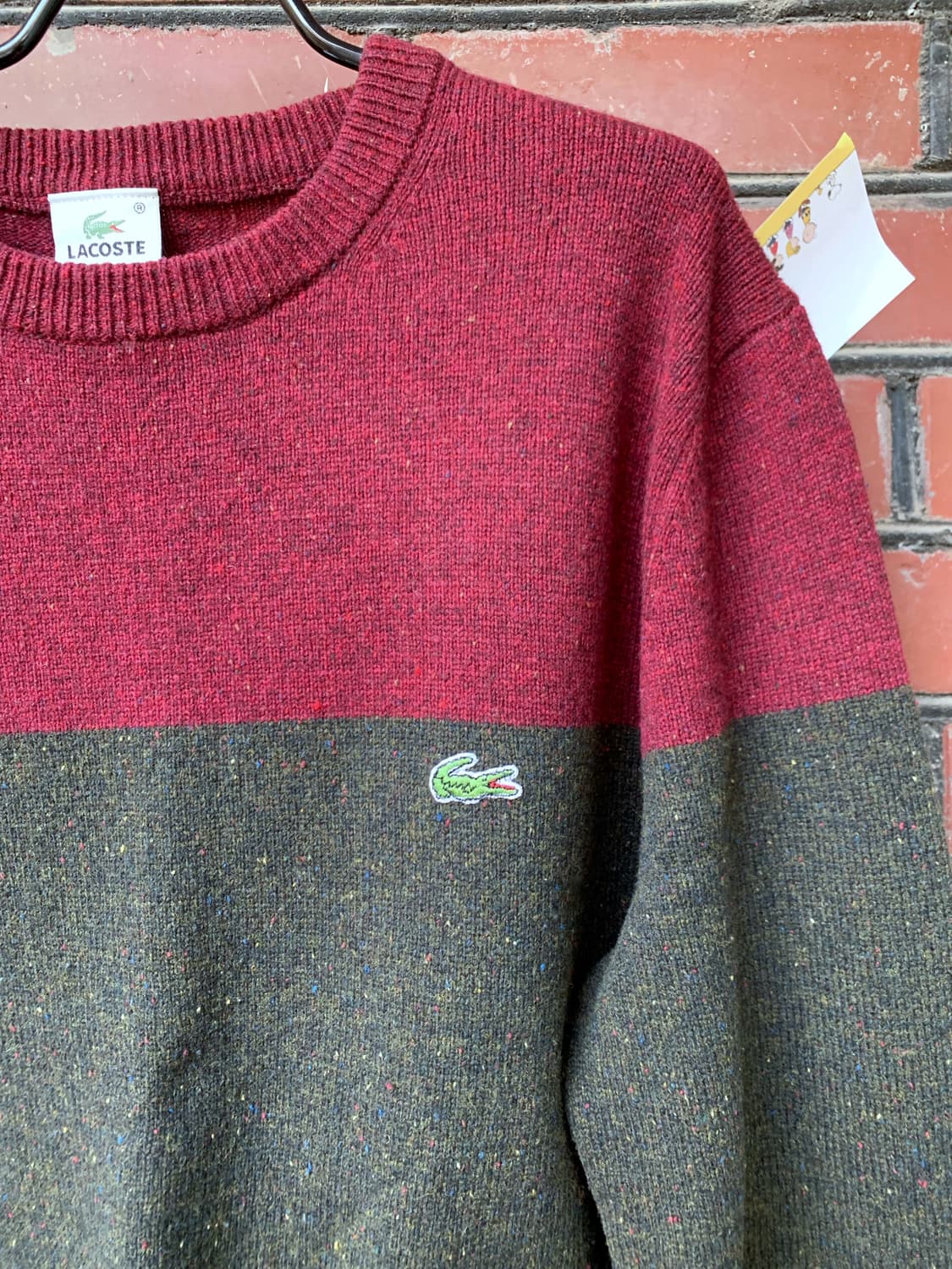 라코스테 보카시 컬러블럭 니트 사이즈 100 상품이미지2
