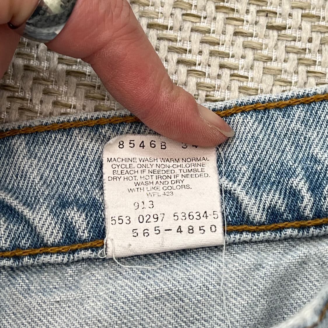 Usa리바이스 565 데님팬츠 r2418 상품이미지9