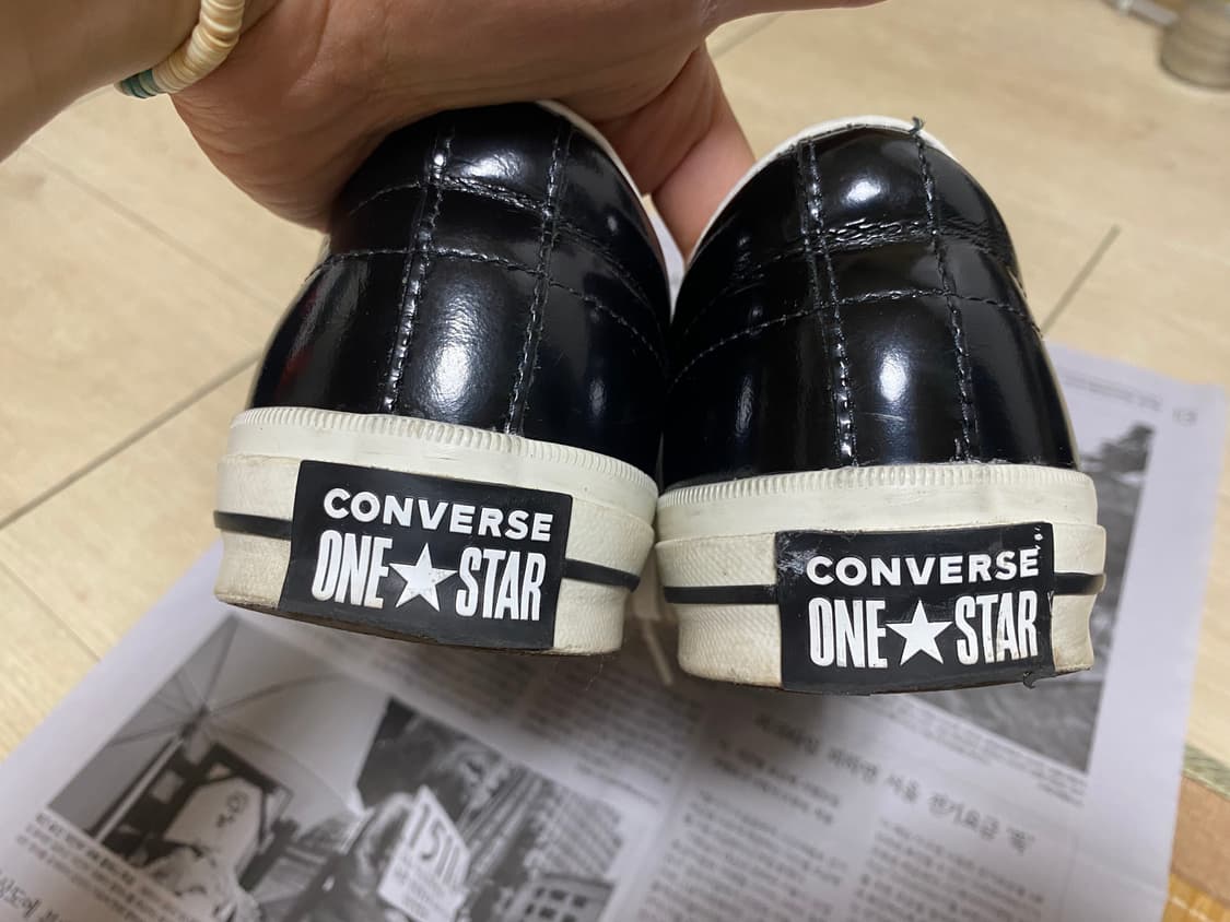 [CONVERSE] 컨버스 원스타 OX 유광 블랙 265 상품이미지3