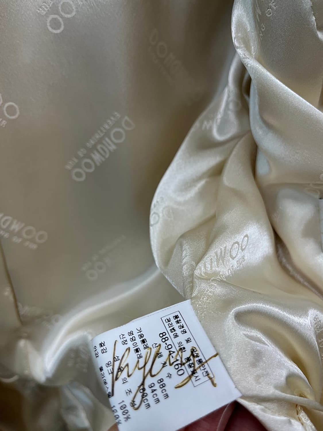 여) 동우모피 크림 후디 밍크자켓 상품이미지7