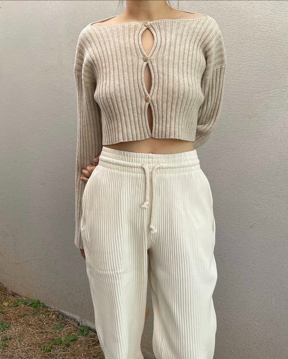 Macau cardigan - sur sand 상품이미지2