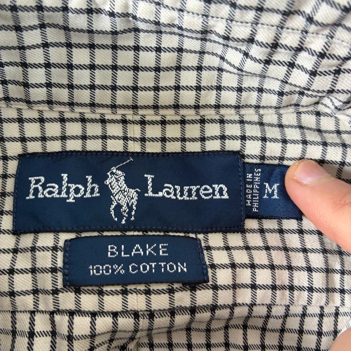 Polo 폴로 랄프로렌 코튼 잔체크 90‘s 오버핏 셔츠 상품이미지4