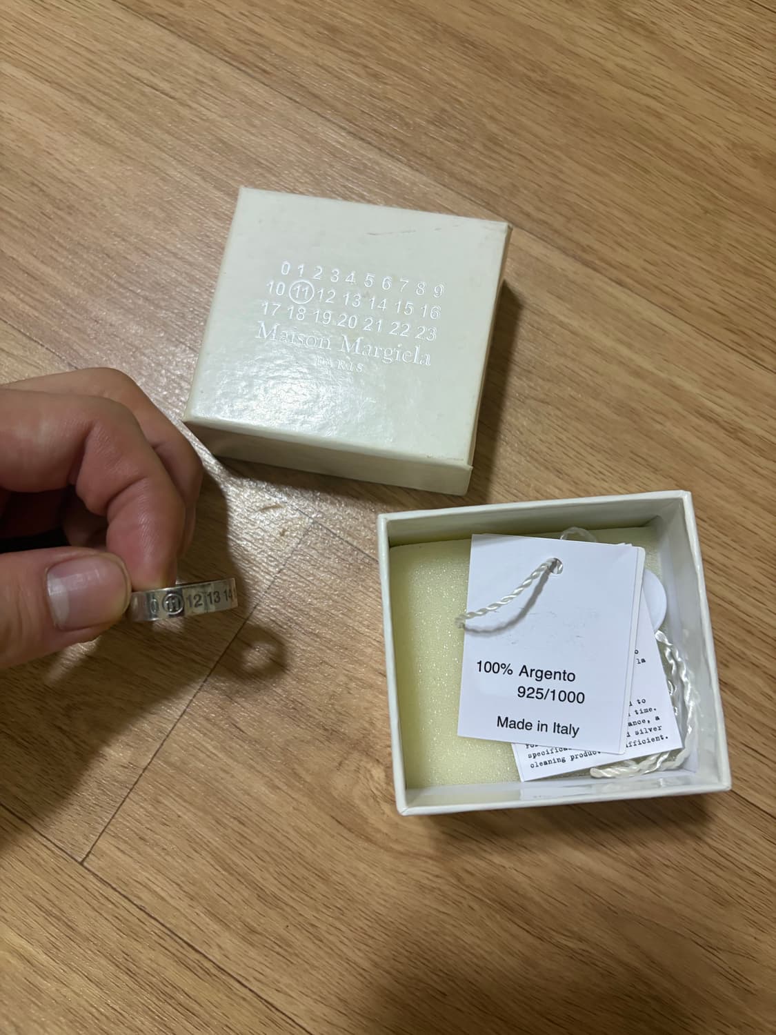 (M)마르지엘라 넘버링 반지 상품이미지1