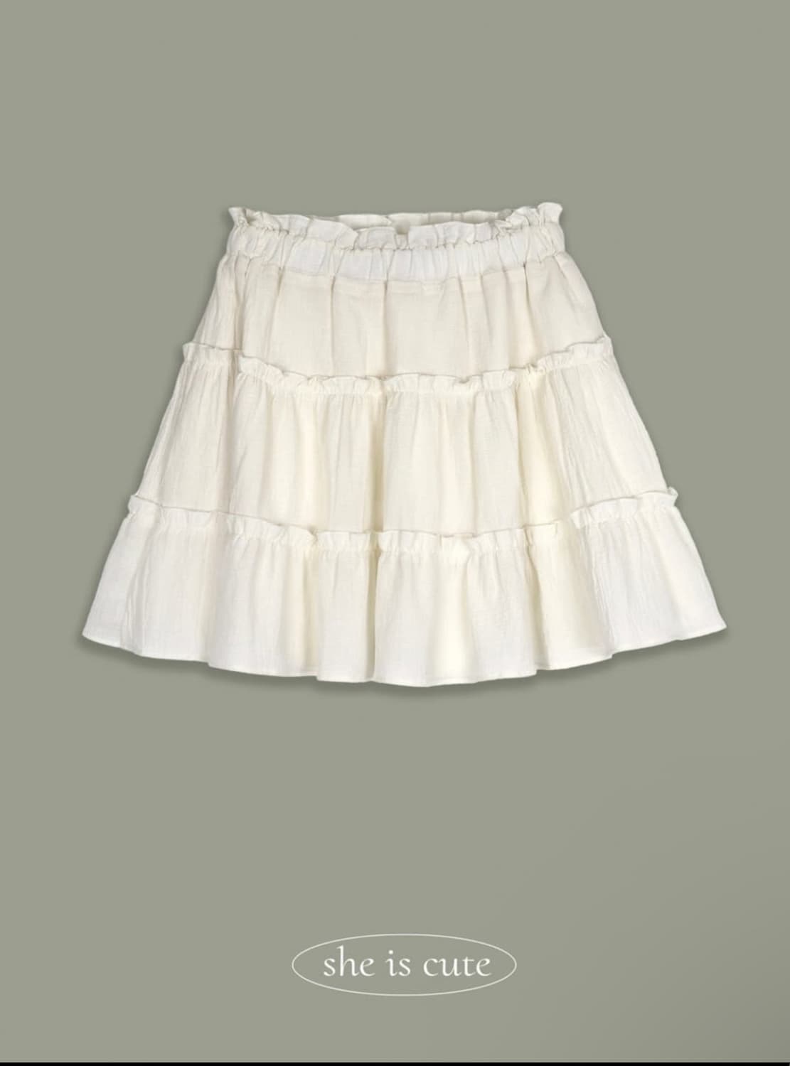 삽니다) 쉬이즈큐트 페어리스커트 아이보리 상품이미지1