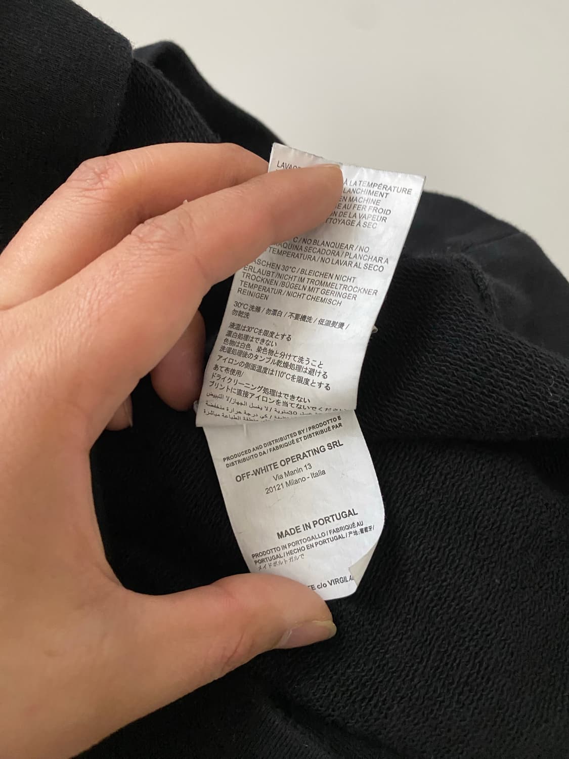 Off-White 블랙 후드티 L 상품이미지6