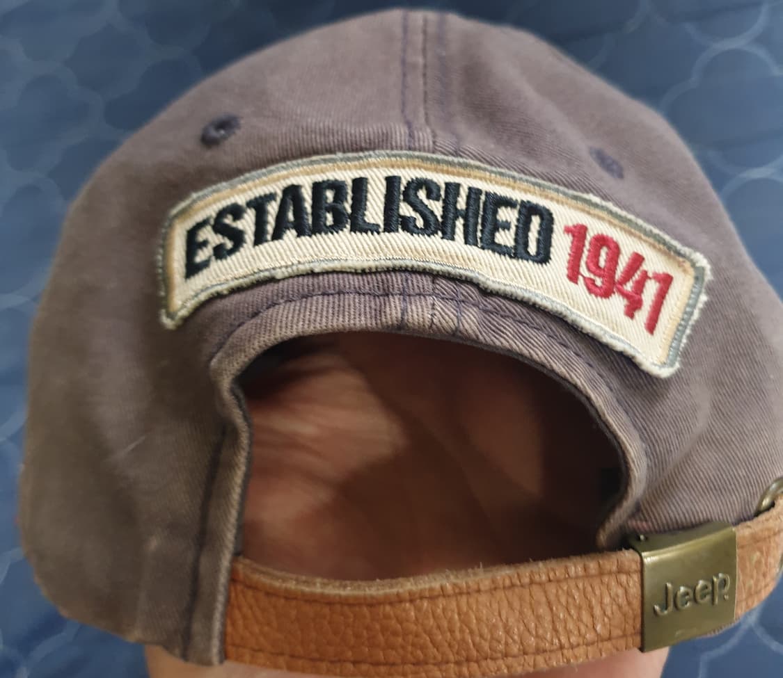 (빈티지) JEEP 클래식 와펜패치 워싱 볼캡 차콜 (F) 상품이미지3