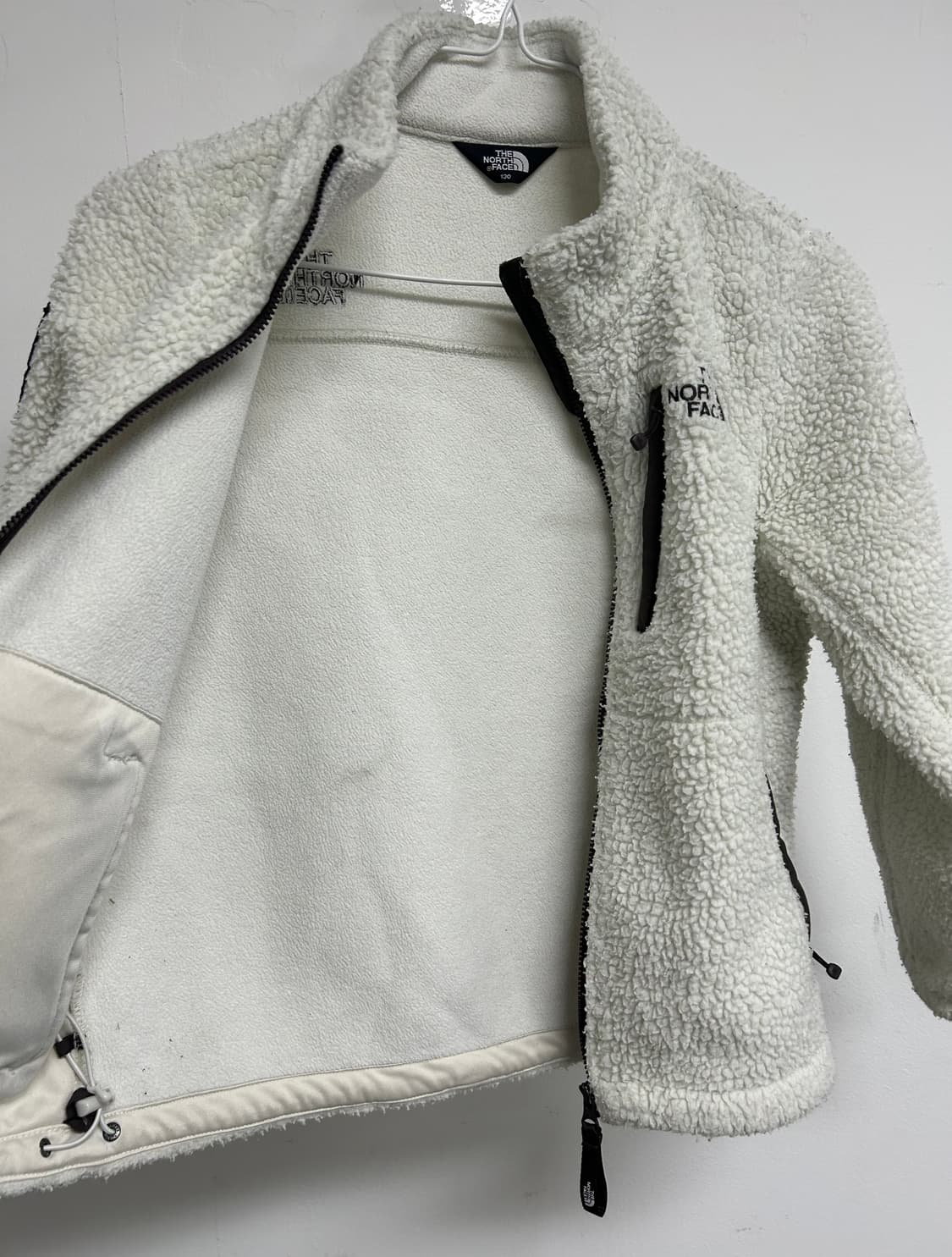 노스페이스 키즈 뽀글이 플리스 점퍼 130 상품이미지6