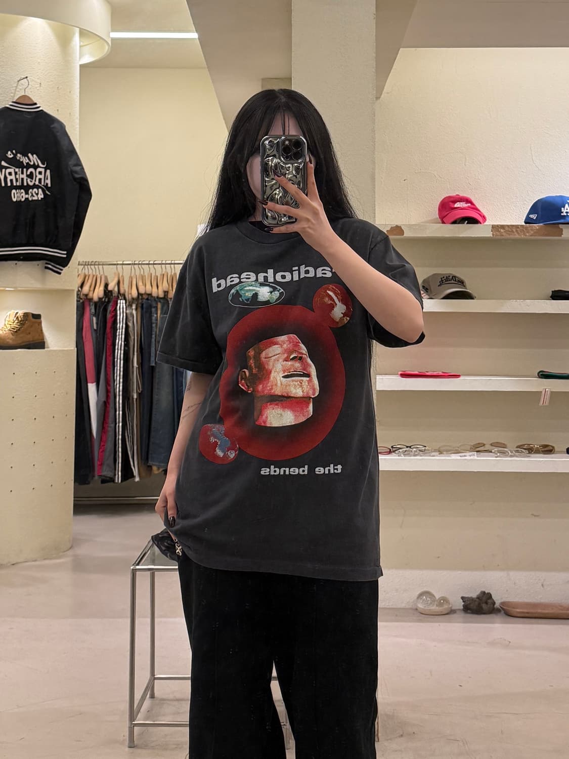 빈티지 라디오헤드 The Bends 프린팅 반팔 티셔츠 U1505 상품이미지1