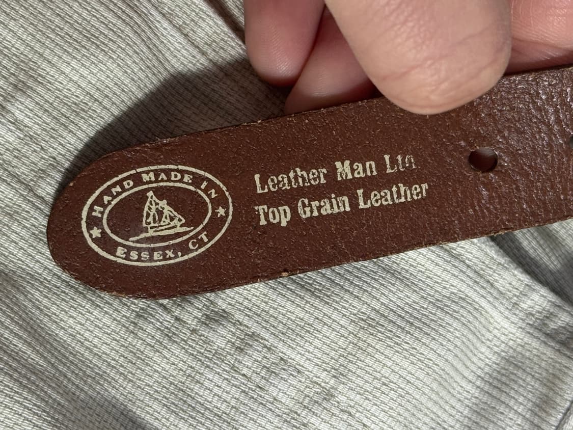Leather man ltd 노티컬 플래그 레더 벨트  상품이미지6