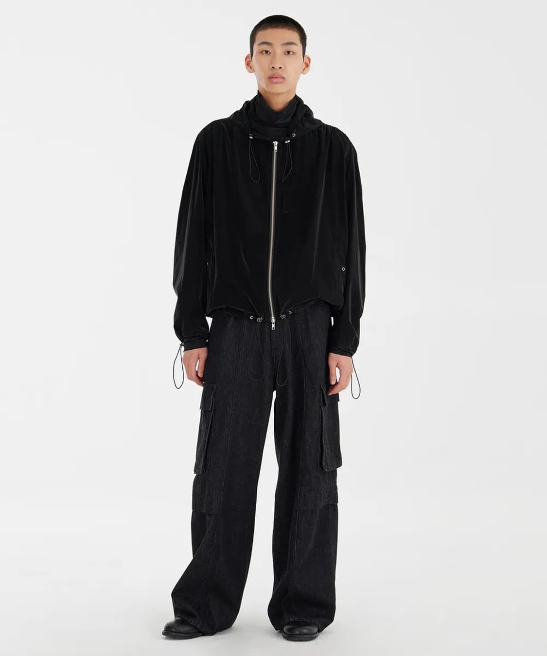 [M] 유스 셔링 플라이트 자켓 매트블랙 상품이미지3