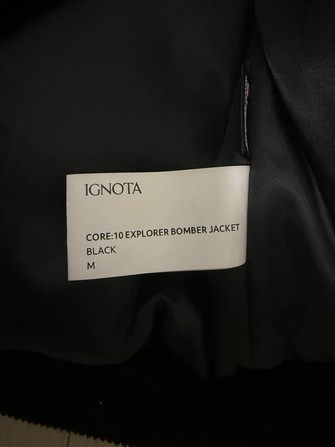 core:10 explorer bomber jacket black M 상품이미지4