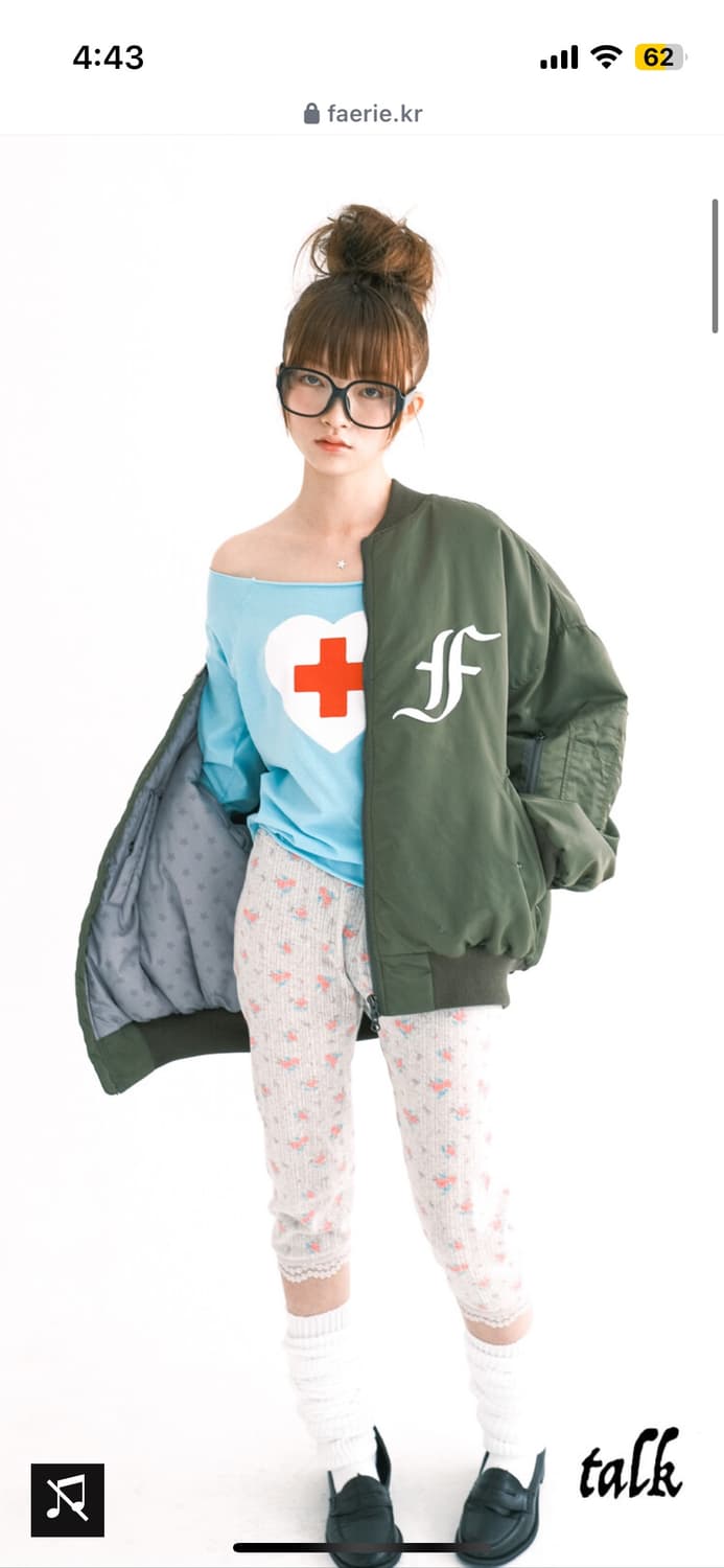 구합니다) 샵페어리 봄버 자켓 카키 상품이미지1