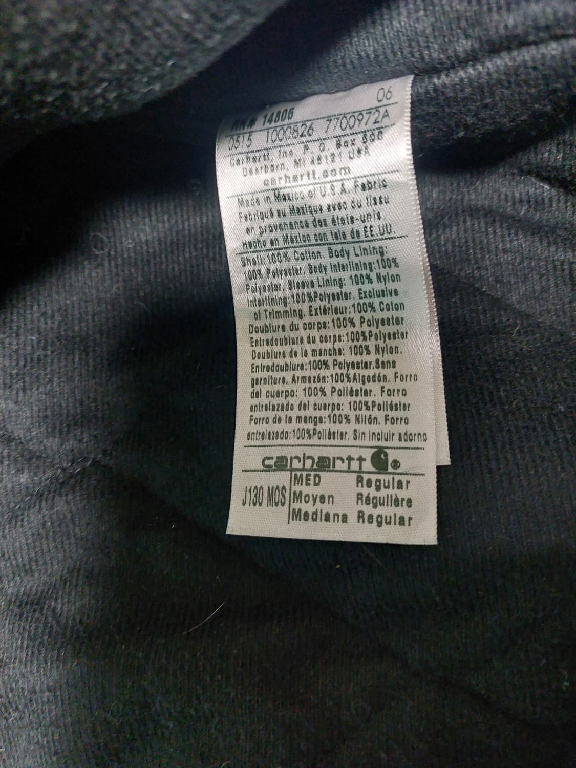 칼하트 액티브 j130 mos M 상품이미지4