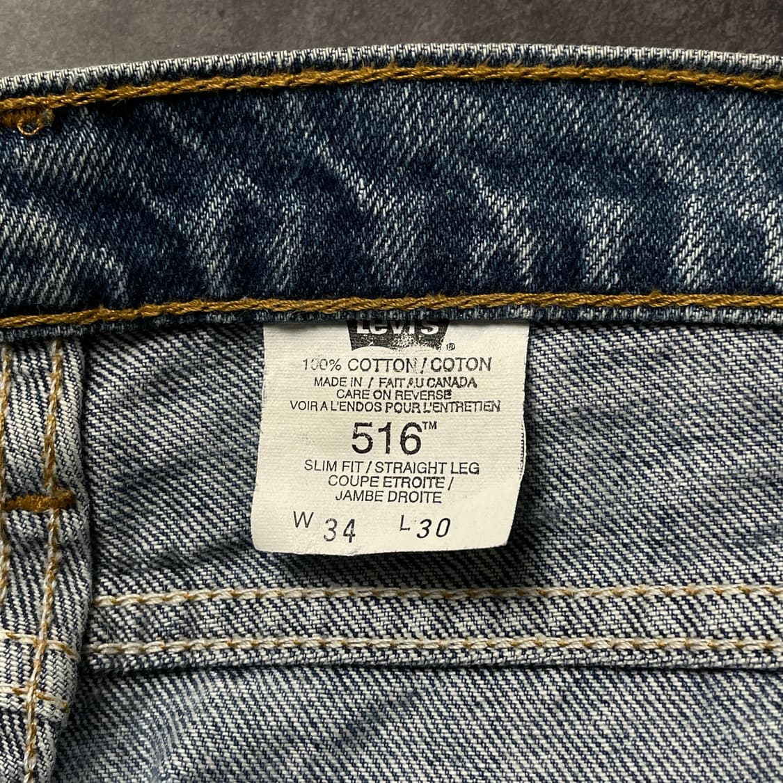 LEVI'S 리바이스516 레귤러 스트레이트핏 데님 팬츠 A00714 상품이미지10