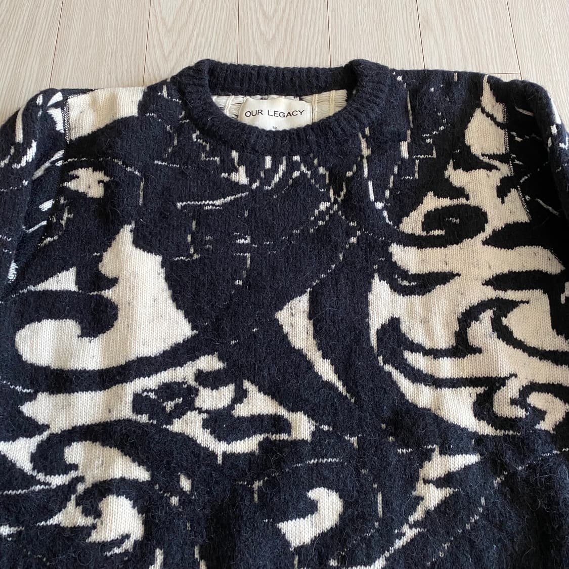 [50] 아워레가시 페이즐리 자카드 니트 상품이미지3