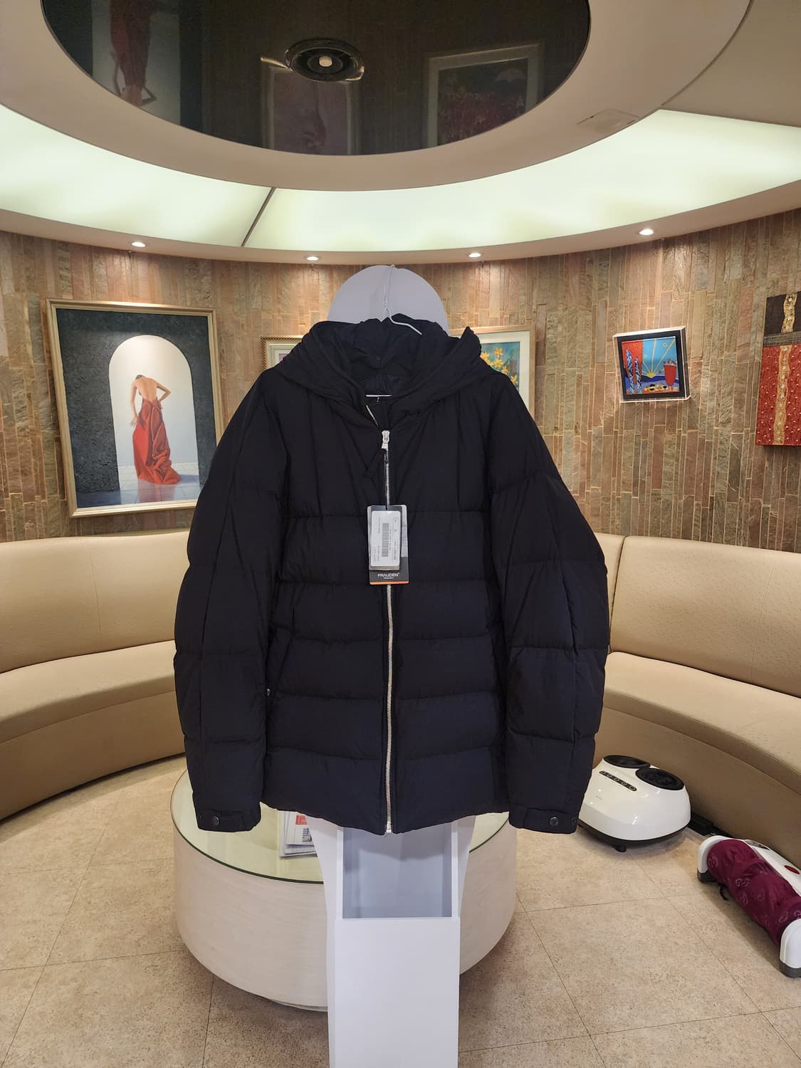 질스튜어트뉴욕옴므 구스다운 후드경량패딩 상품이미지1