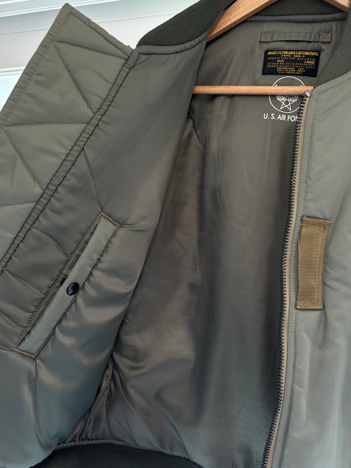 브론슨 MA-1 중국판 L 사이즈 상품이미지9