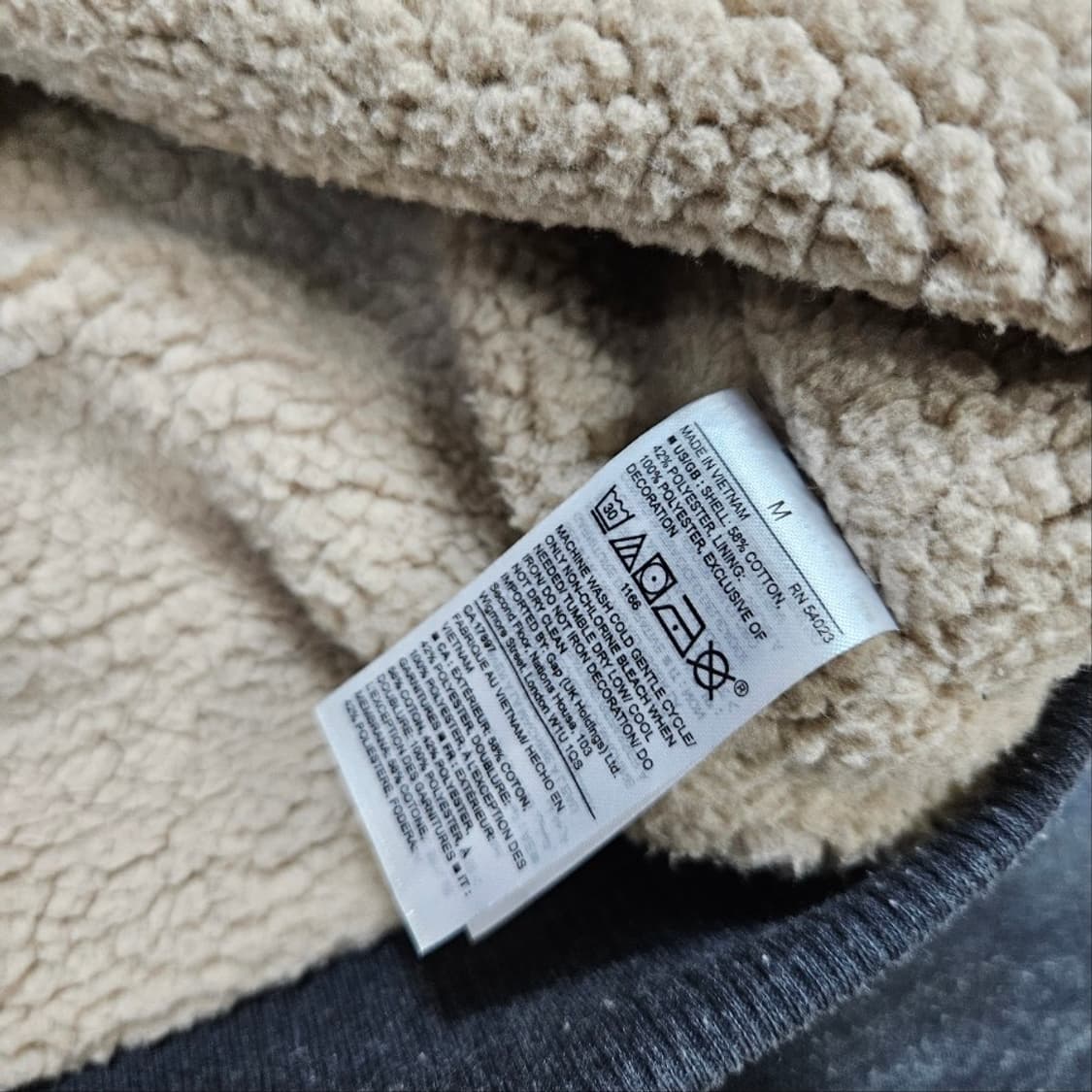 GAP 쉐르파 후드 집업 M 상품이미지5