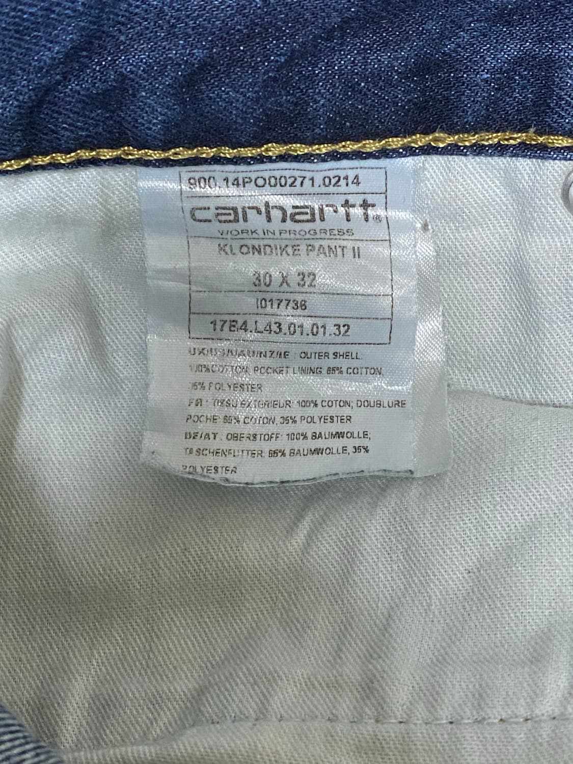 칼하트 KLONDIKE 팬츠 30/32  상품이미지5