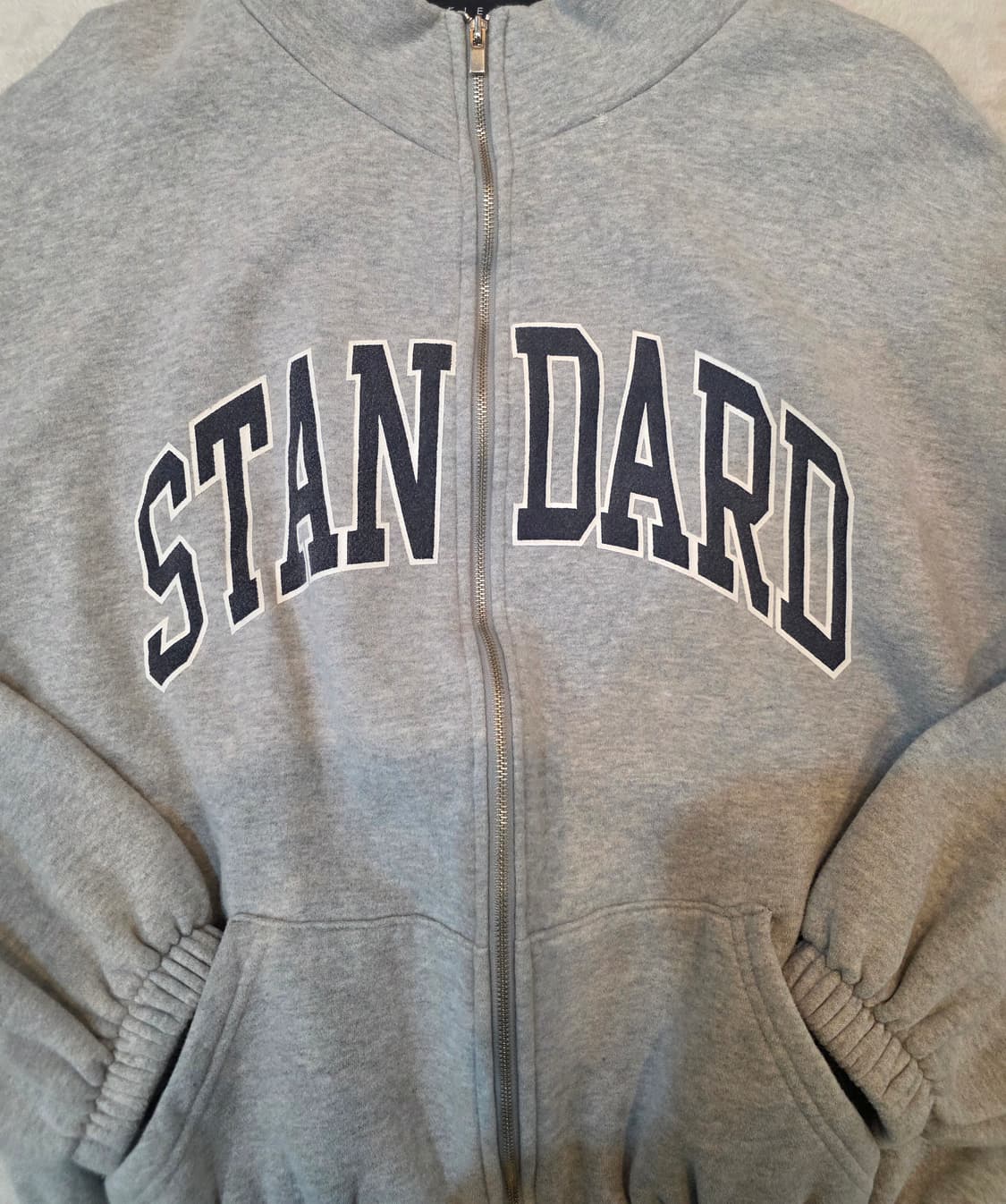 (여성) 크롭 숏 기모 집업 상품이미지7