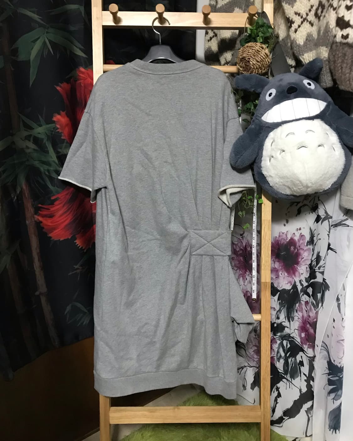 마크 제이콥스 그레이 디자인 스웻 반팔 원피스 상품이미지4