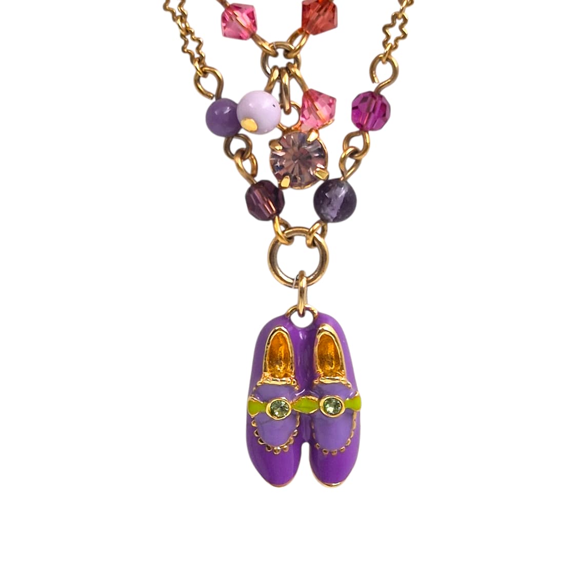 08s 안나수이 퍼플 구두 레이어드 목걸이 상품이미지1