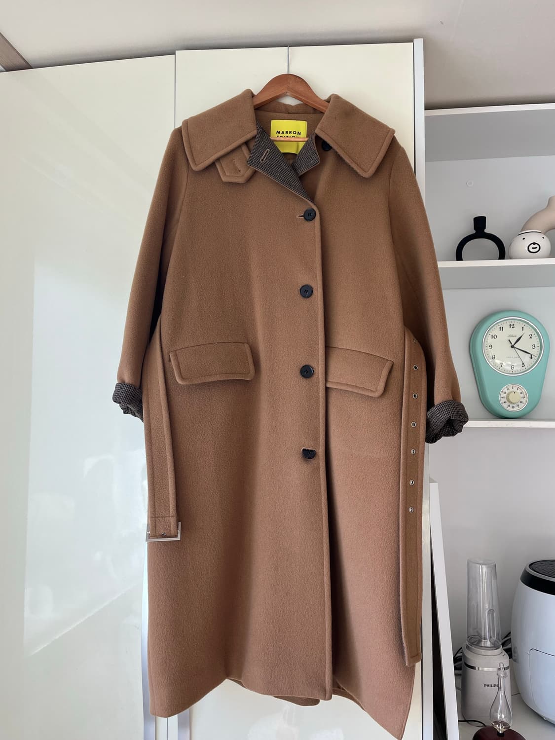 마론에디션 울 트렌치 코트(카멜) 상품이미지1